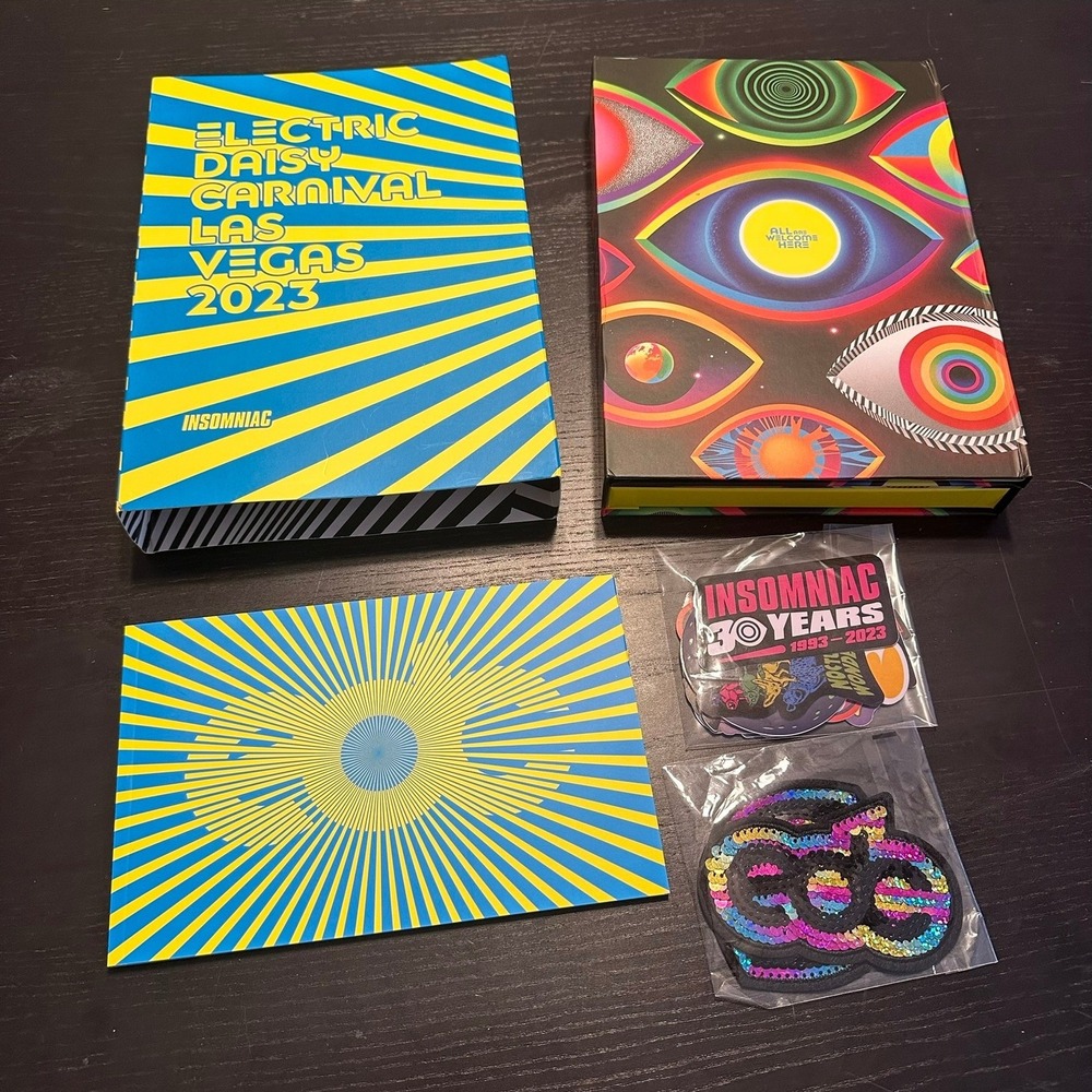 EDC Las Vegas 2023 Swag Boxes Electric Daisy Carnival No Tickets/Wristbands